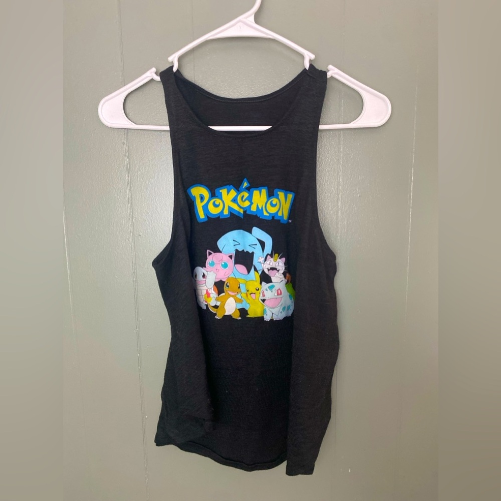 Pokémon - Black Racerback Tank Top - S